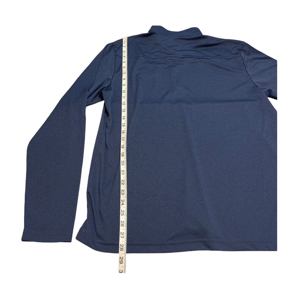 Sport-Tek Shirt Men's Large Navy Blue 100% Polyester Long Sleeve 1/4 Zip Outdoor - Picture 8 of 9
